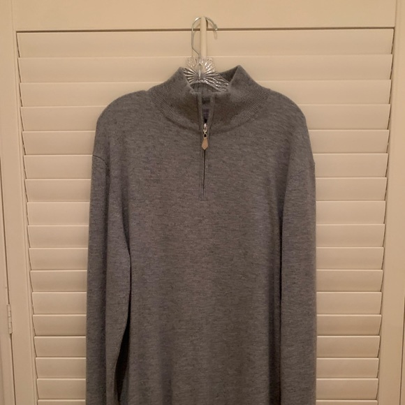 Neiman Marcus Men’s Cloud Cashmere Quarter-Zip Sweater XXL